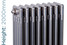NF4-R-2000-TH - Infinity Raw 4 Column Radiator 18 Sections H2000mm X W852mm NF4-R-2000-TH - Infinity Raw 4 Column Radiator 18 Sections H2000mm X W852mm